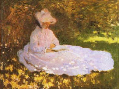 Claude Monet A Woman Reading France oil painting art